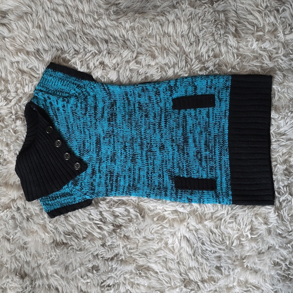 Pink Angel Blue Sweater Dress